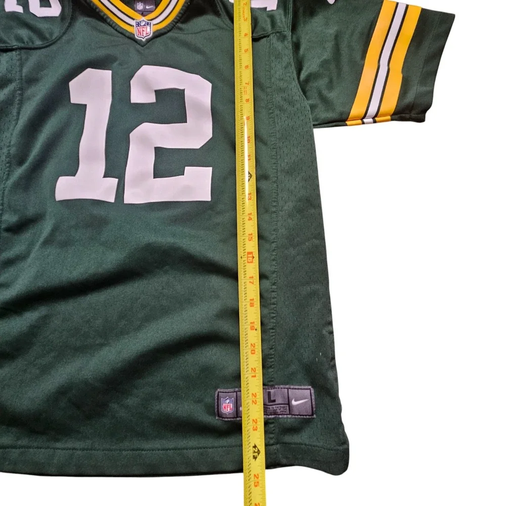 Nike Green Jersey with V-neck and Short Sleeves - Picture 9 of 10